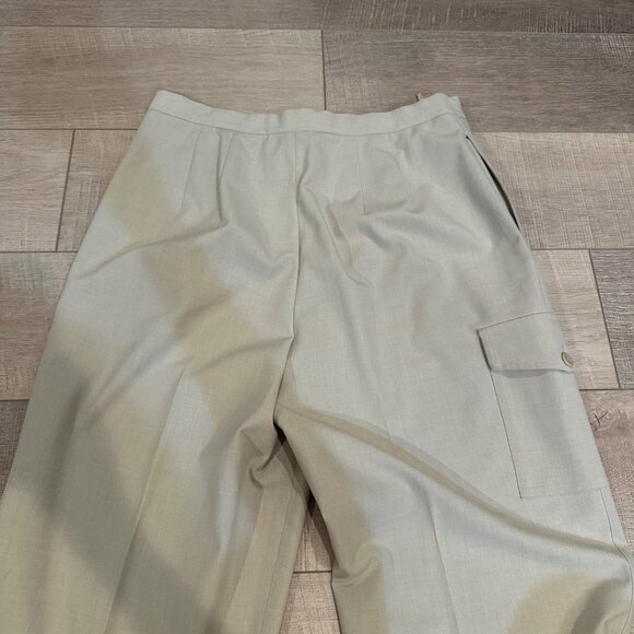 TALBOTS WOMENS SIZE 10 TAN WIDE LEG PANTS STRETCH - Picture 9 of 9